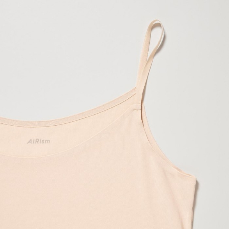 Debardeur Uniqlo AIRism Camisole Femme Beige | 7376924
