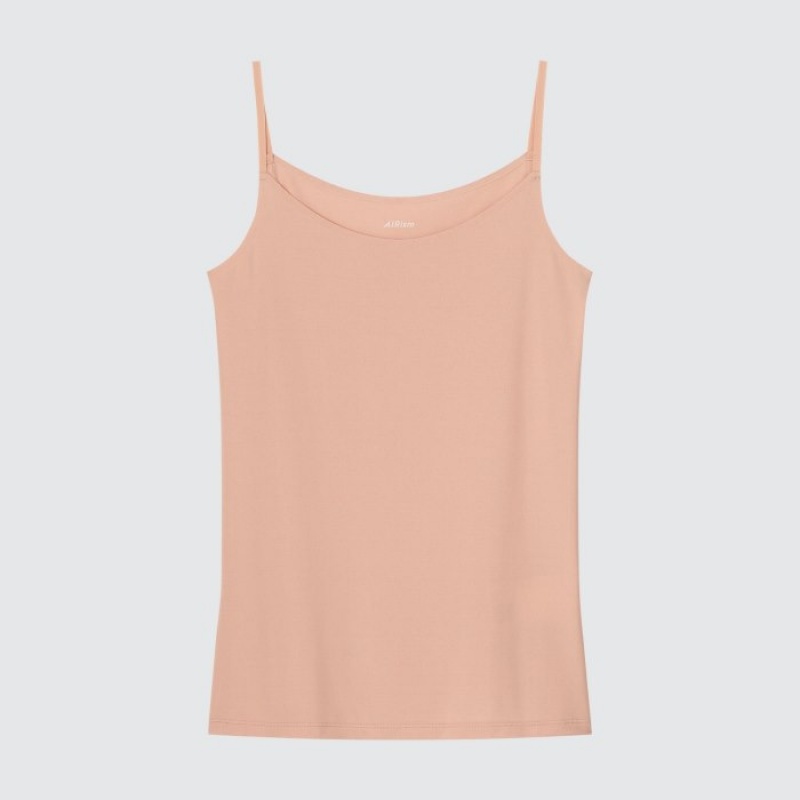 Debardeur Uniqlo AIRism Camisole Femme Rose | 7661394