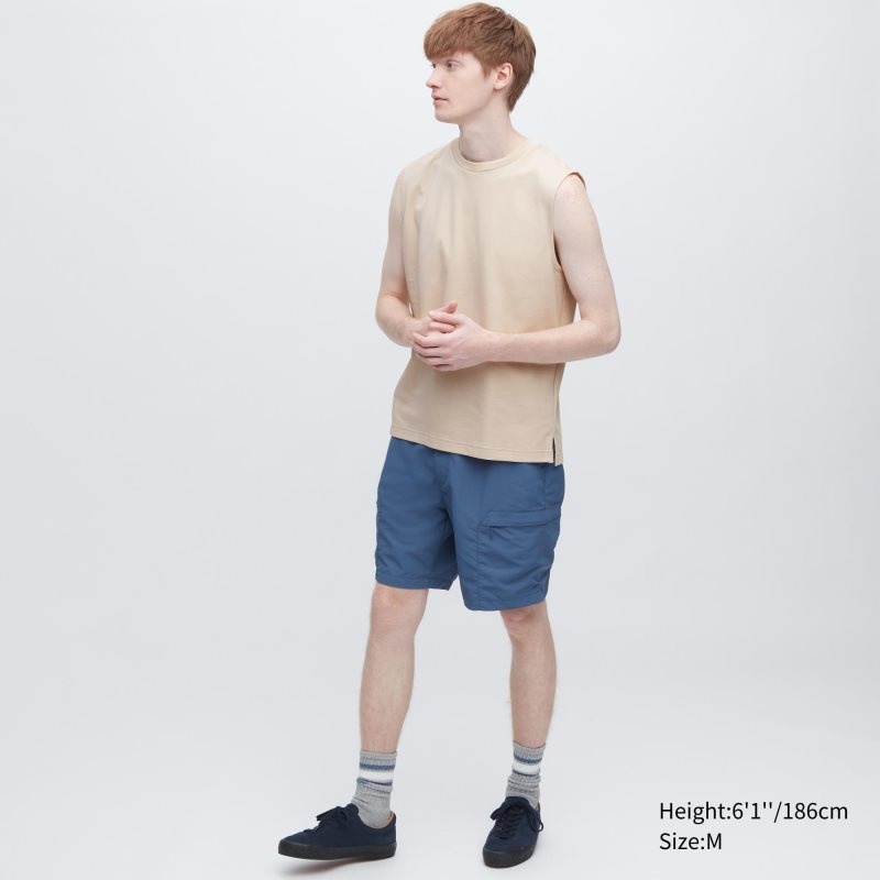 Debardeur Uniqlo Airism Cotton Sleeveless Homme Beige | 1825362