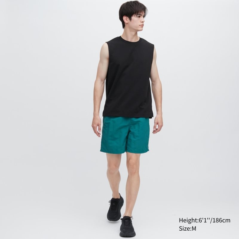 Debardeur Uniqlo Airism Cotton Sleeveless Homme Noir | 7166025