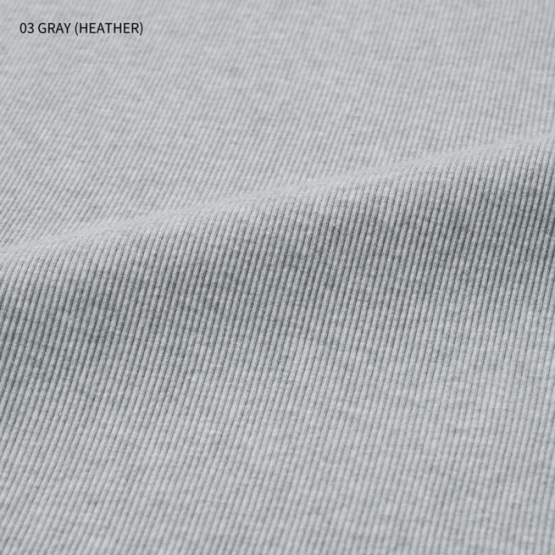 Debardeur Uniqlo Dry Color Ribbed Femme Grise | 869481