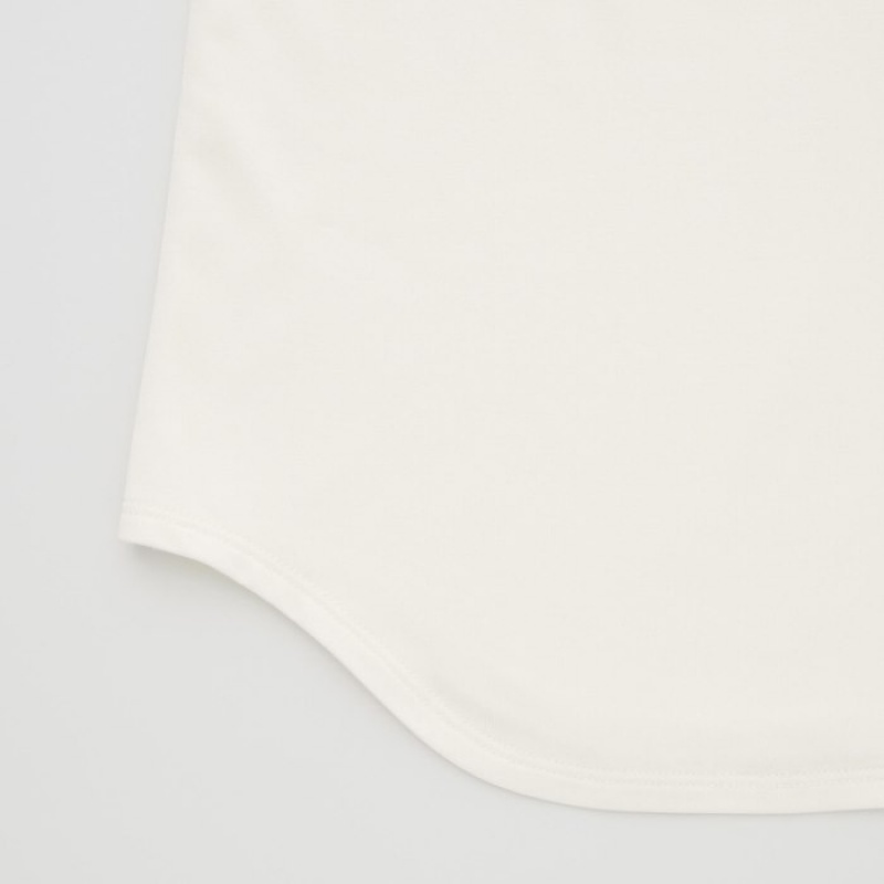 Debardeur Uniqlo HEATTECH Sleeveless Silk Blend Femme Blanche | 6256124