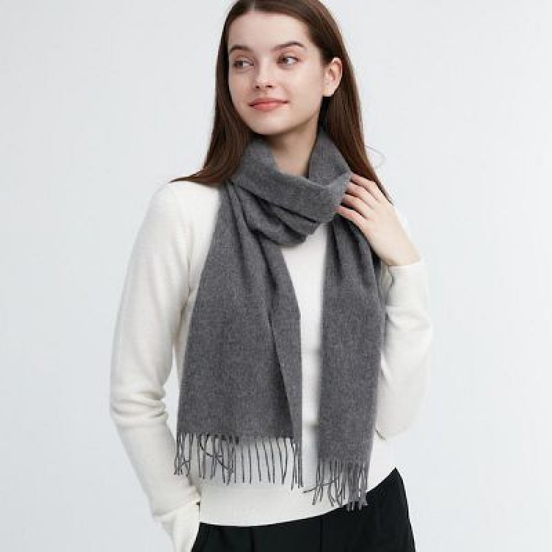 Echarpes Uniqlo Cashmere Femme Grise | 2717619