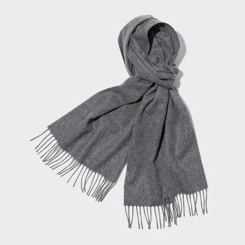 Echarpes Uniqlo Cashmere Femme Grise | 2717619