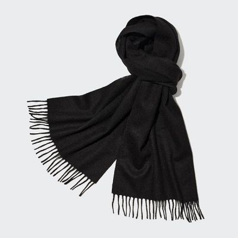 Echarpes Uniqlo Cashmere Femme Noir | 9858075