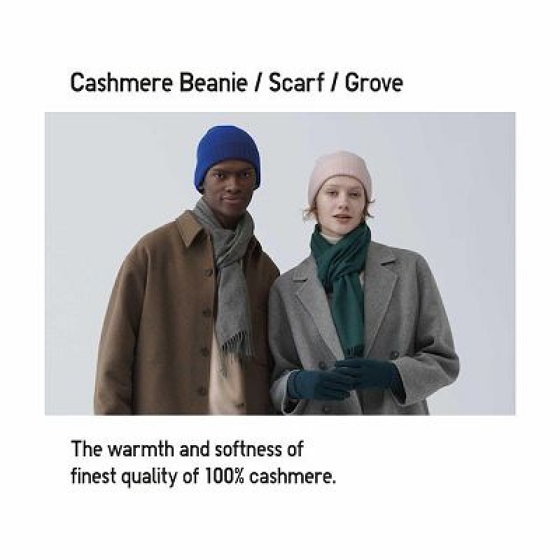 Echarpes Uniqlo Cashmere Femme Vert | 7594190