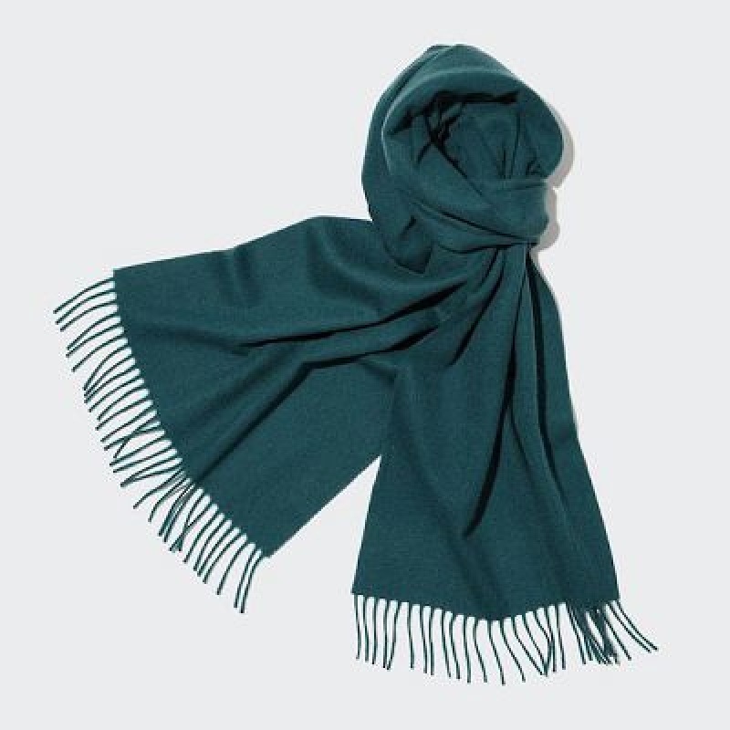 Echarpes Uniqlo Cashmere Femme Vert | 7594190