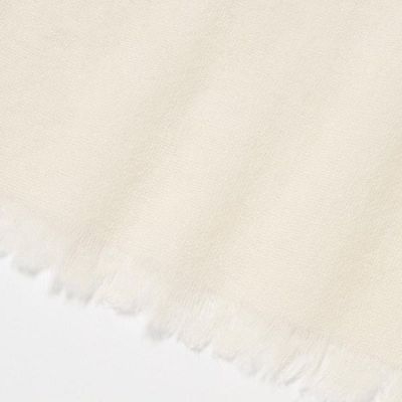 Echarpes Uniqlo Cashmere Stole Femme Blanche | 2128289