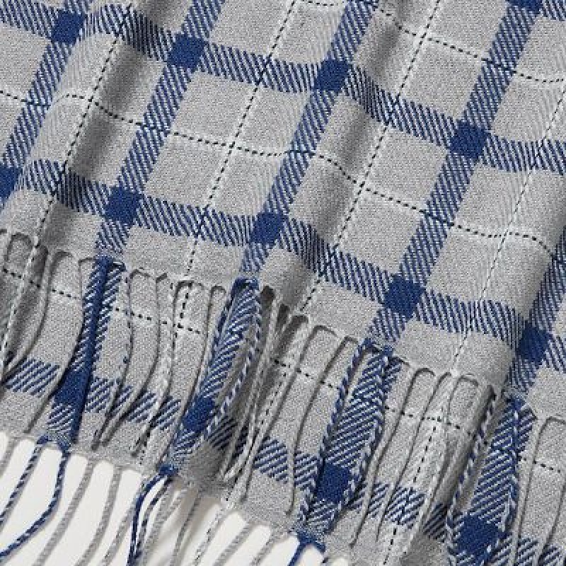 Echarpes Uniqlo HEATTECH Checked Femme Grise | 515248