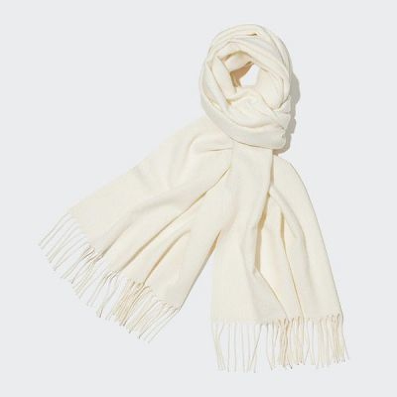 Echarpes Uniqlo HEATTECH Femme Blanche | 5965529
