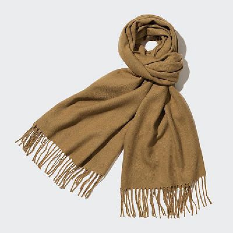 Echarpes Uniqlo HEATTECH Femme Marron | 8788366