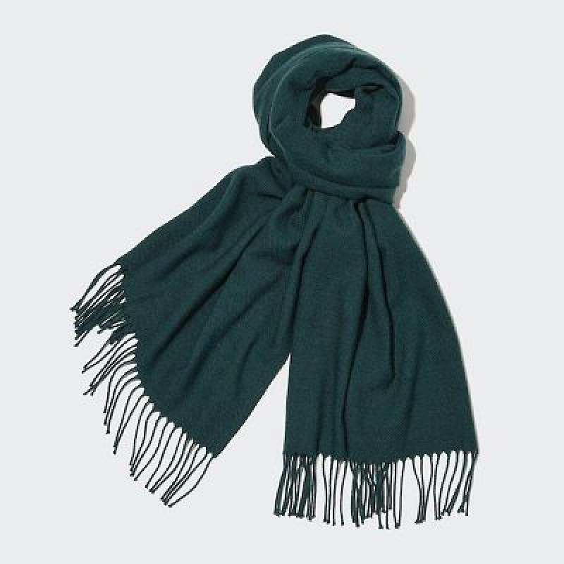 Echarpes Uniqlo HEATTECH Femme Vert | 9767032