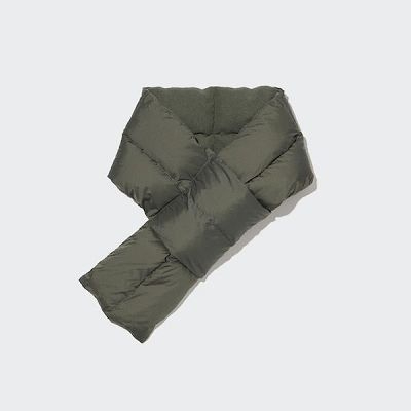 Echarpes Uniqlo HEATTECH Lined Padded Femme Vert Olive | 6675363