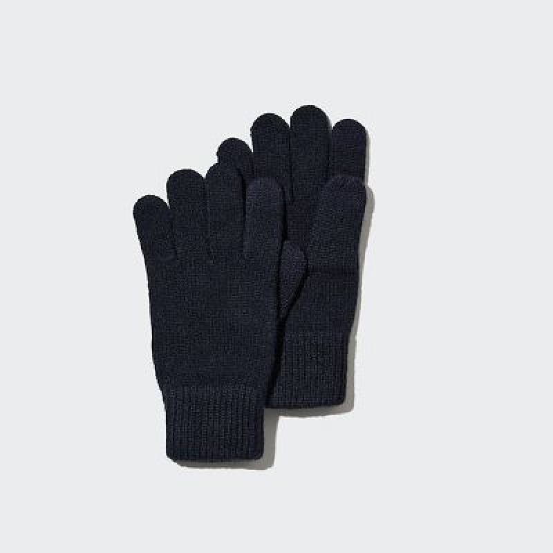 Gant Uniqlo HEATTECH Femme Bleu Marine | 2793081