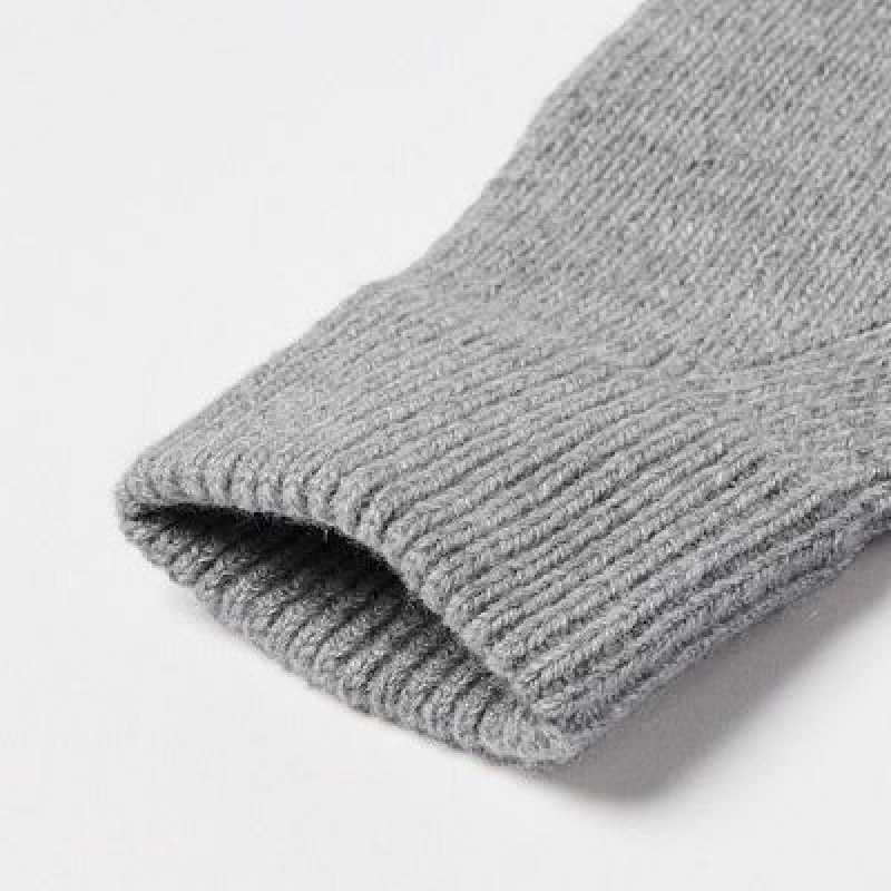Gant Uniqlo HEATTECH Knitted Femme Grise | 9787749
