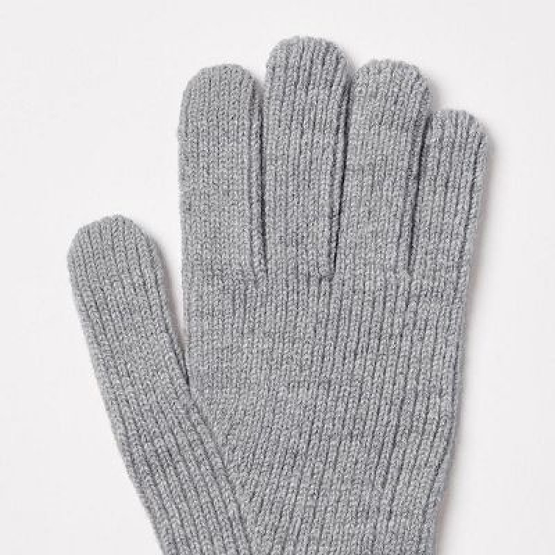 Gant Uniqlo HEATTECH Knitted Femme Grise | 9787749