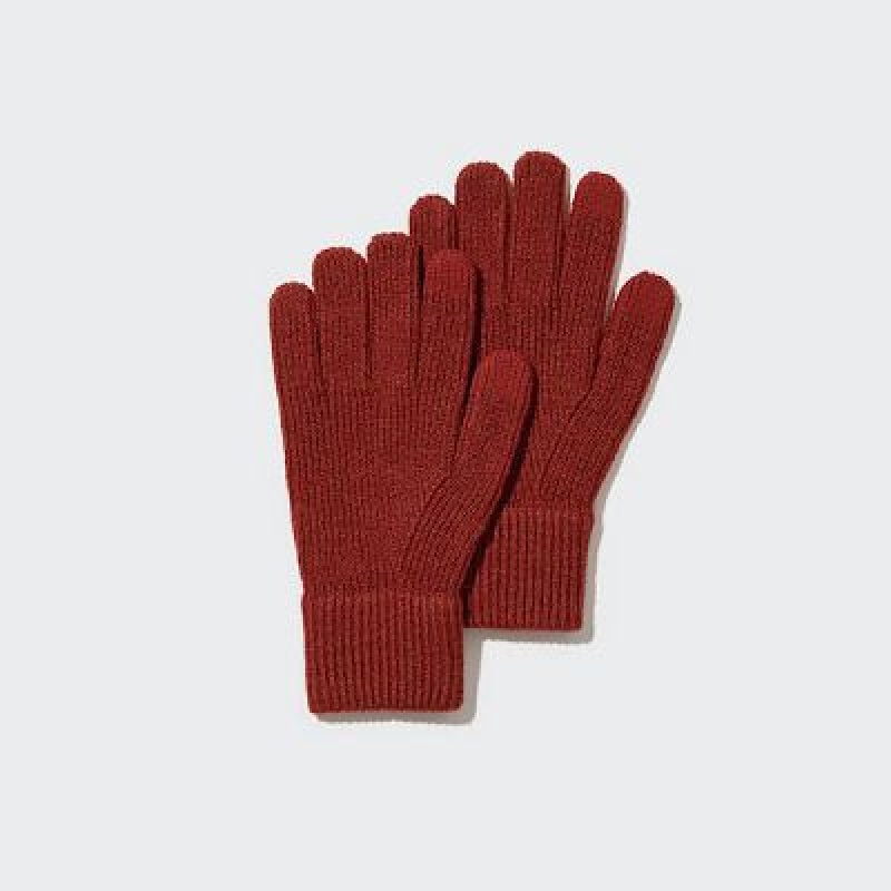 Gant Uniqlo HEATTECH Knitted Femme Rouge | 54224