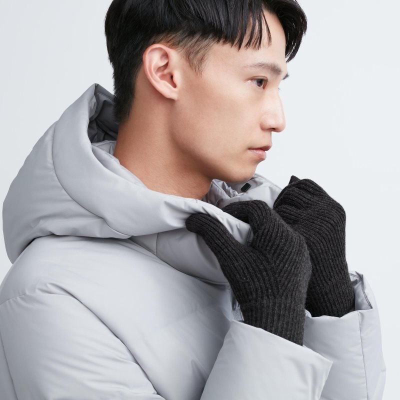 Gant Uniqlo HEATTECH Knitted Homme Noir | 6208909