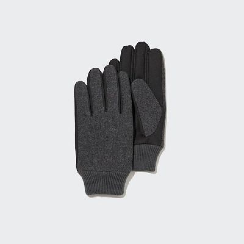 Gant Uniqlo HEATTECH Lined Faux Wool Femme Grise | 328660
