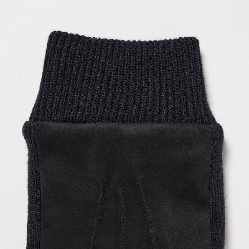 Gant Uniqlo HEATTECH Lined Femme Noir | 7885463
