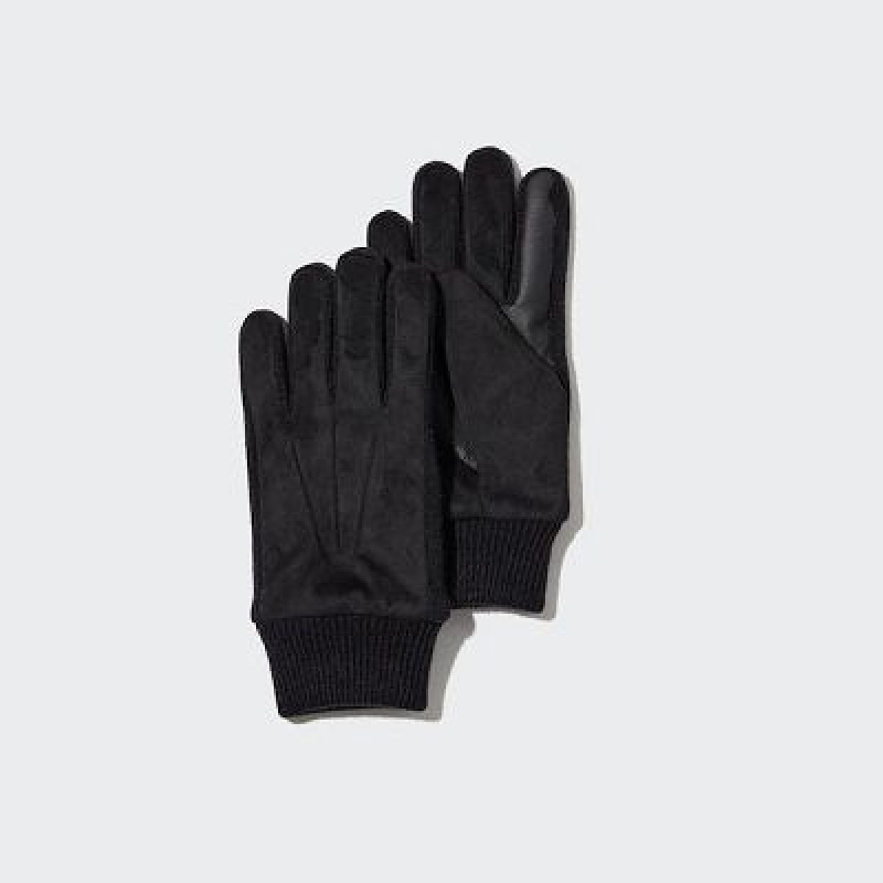 Gant Uniqlo HEATTECH Lined Femme Noir | 7885463