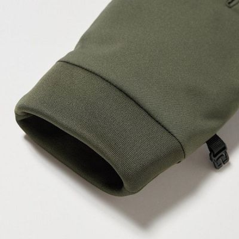 Gant Uniqlo Heattech Lined Function Femme Vert Olive | 5267677
