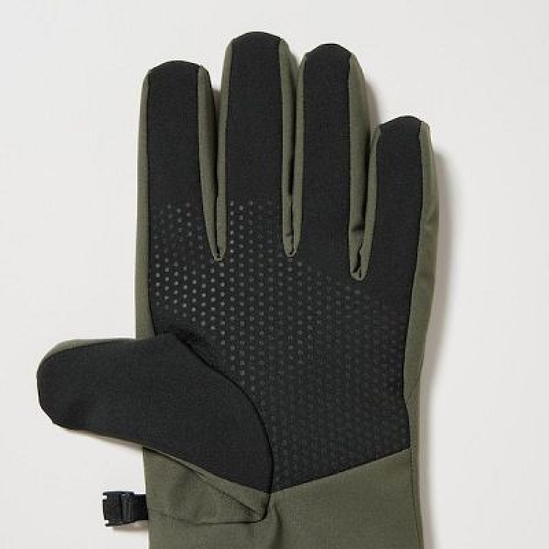 Gant Uniqlo Heattech Lined Function Femme Vert Olive | 5267677