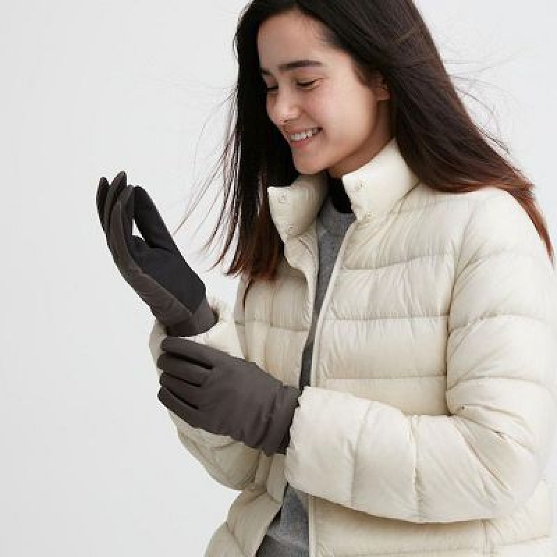 Gant Uniqlo Heattech Lined Function Femme Grise | 2357509