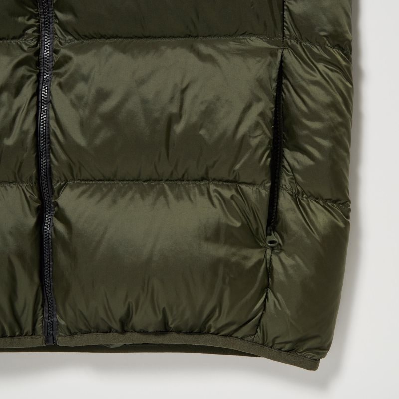 Gilet Uniqlo Ultra Light Down Color Block Homme Marron | 8035259
