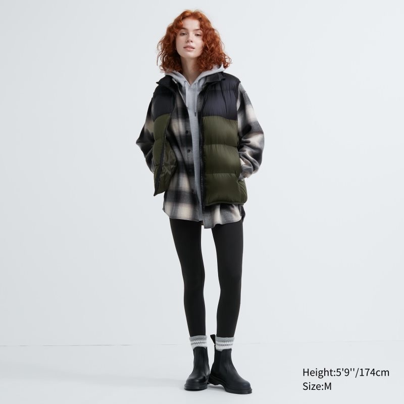 Gilet Uniqlo Ultra Light Down Color Block Homme Marron | 8035259