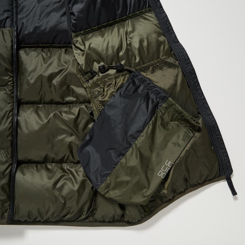 Gilet Uniqlo Ultra Light Down Color Block Homme Marron | 8035259