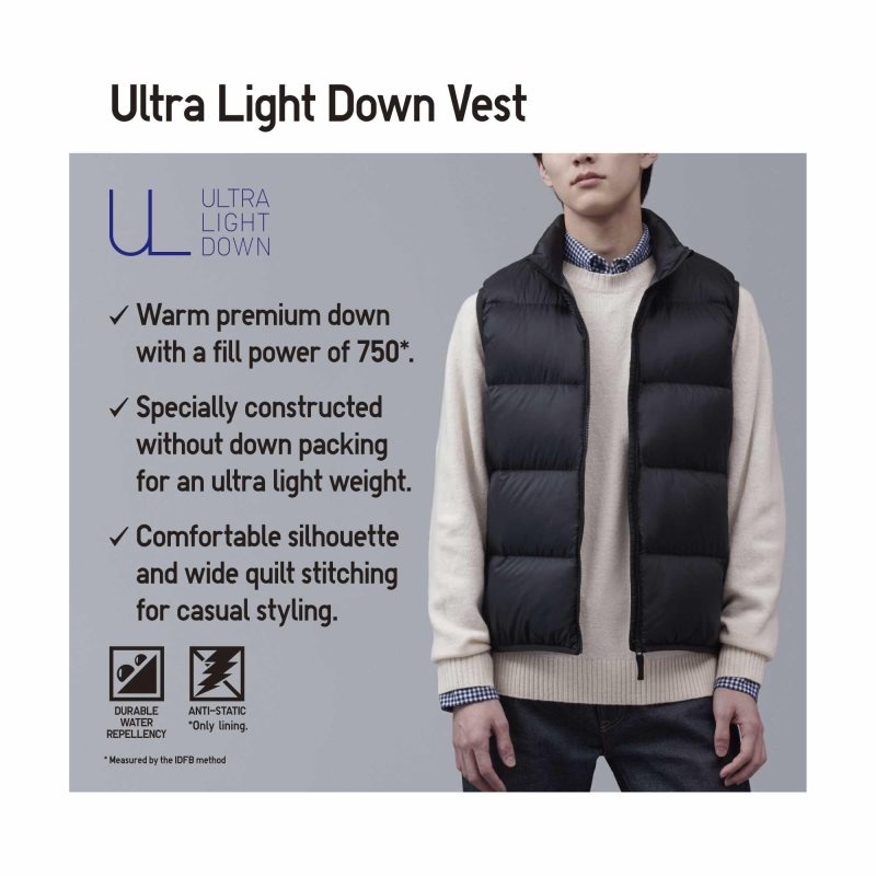Gilet Uniqlo Ultra Light Down Homme Vert | 9783834