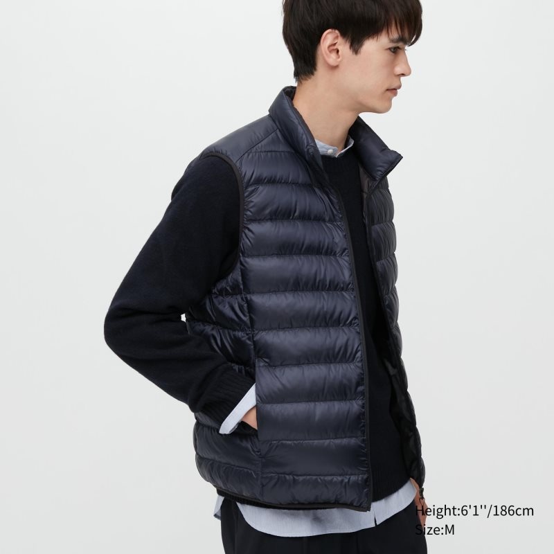 Gilet Uniqlo Ultra Light Down Narrow Quilt Homme Bleu Marine | 1674654