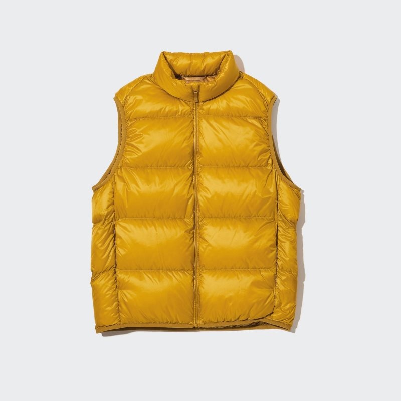 Gilet Uniqlo Ultra Light Down Wide Quilt Homme Jaune | 8965088