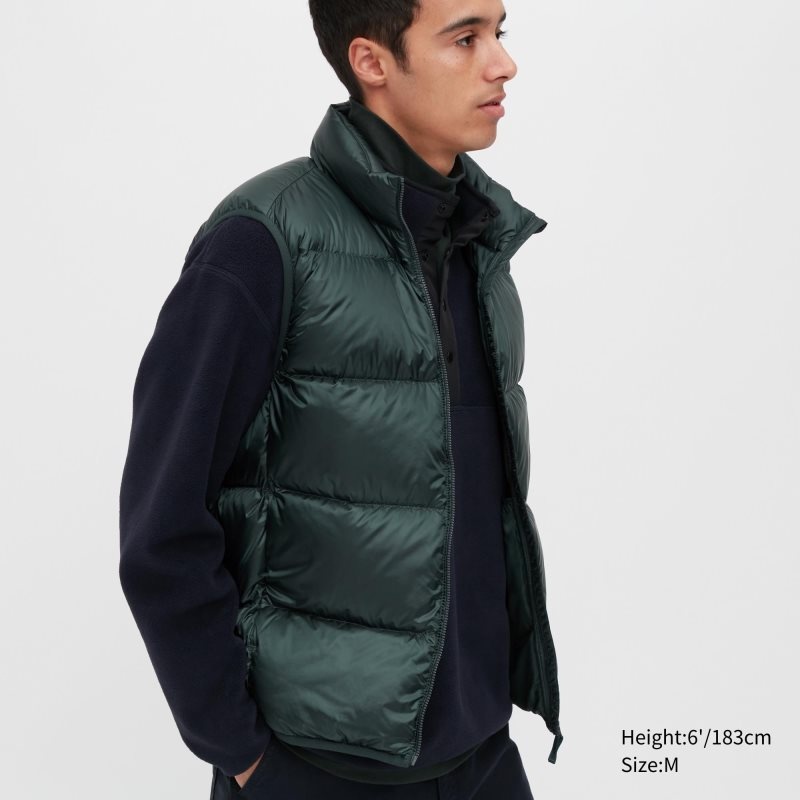 Gilet Uniqlo Ultra Light Down Wide Quilt Homme Vert | 510610