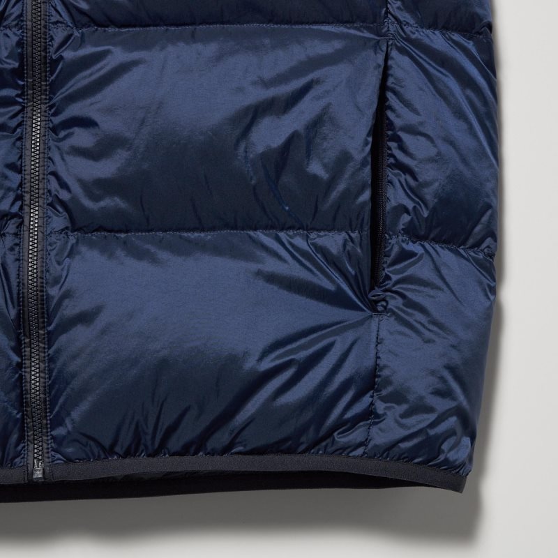 Gilet Uniqlo Ultra Light Down Wide Quilt Color Block Homme Marron | 5378670