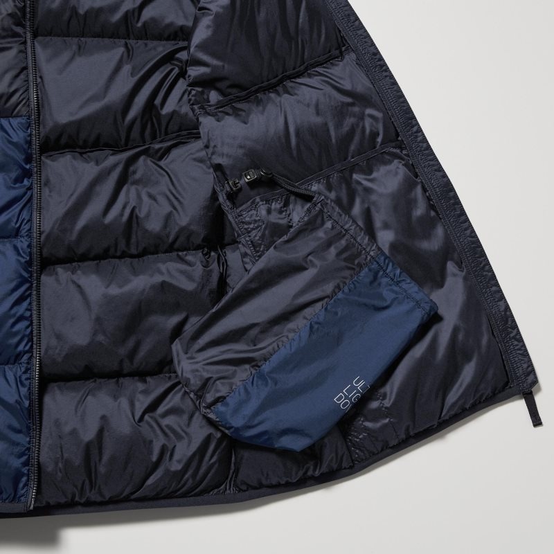 Gilet Uniqlo Ultra Light Down Wide Quilt Color Block Homme Bleu Marine | 7750433