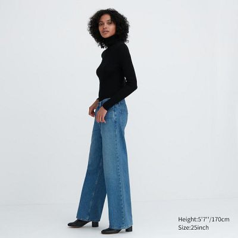 Jean Uniqlo Baggy Femme Grise | 1848692