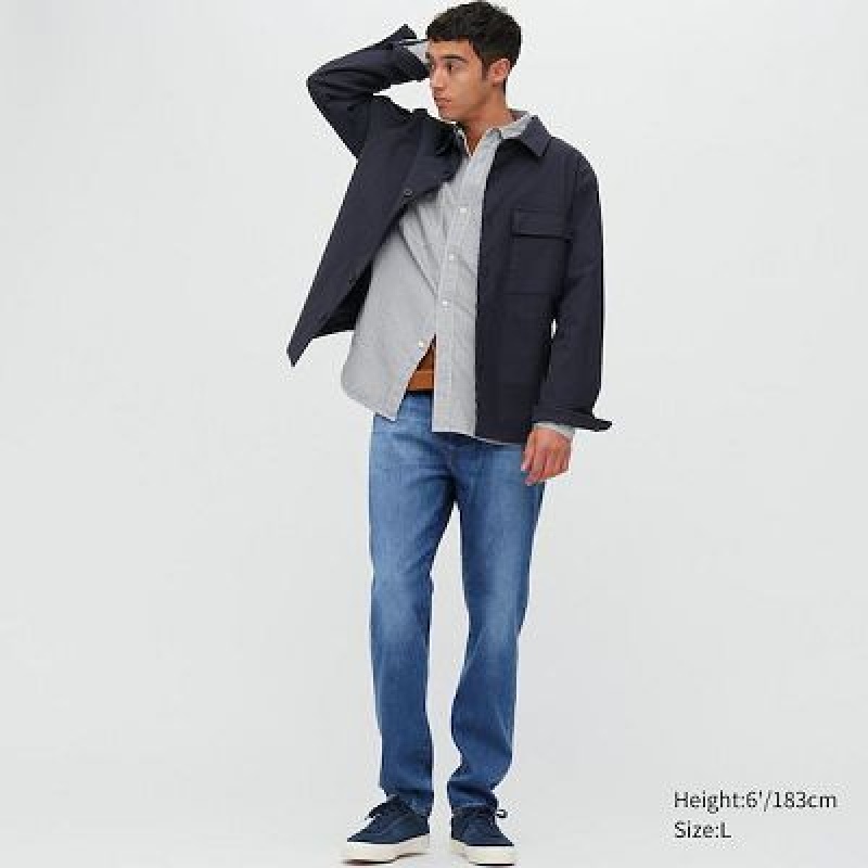 Jean Uniqlo EZY Ultra Stretch Femme Bleu | 3708636