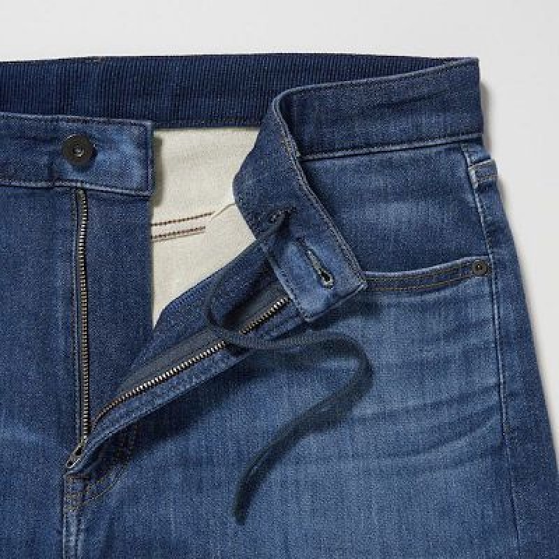 Jean Uniqlo EZY Ultra Stretch Femme Bleu | 8495166