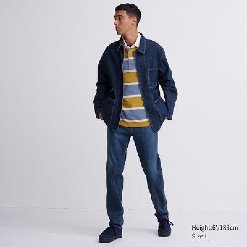 Jean Uniqlo EZY Ultra Stretch Femme Bleu | 8495166