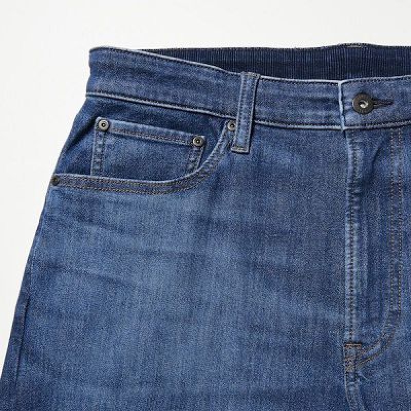 Jean Uniqlo EZY Ultra Stretch Femme Bleu | 9382029