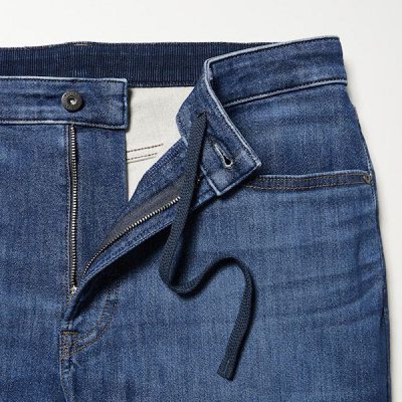 Jean Uniqlo EZY Ultra Stretch Femme Bleu | 9382029