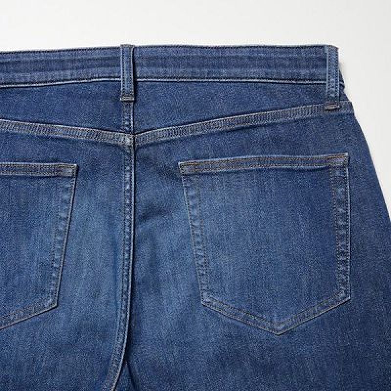 Jean Uniqlo EZY Ultra Stretch Femme Bleu | 9382029