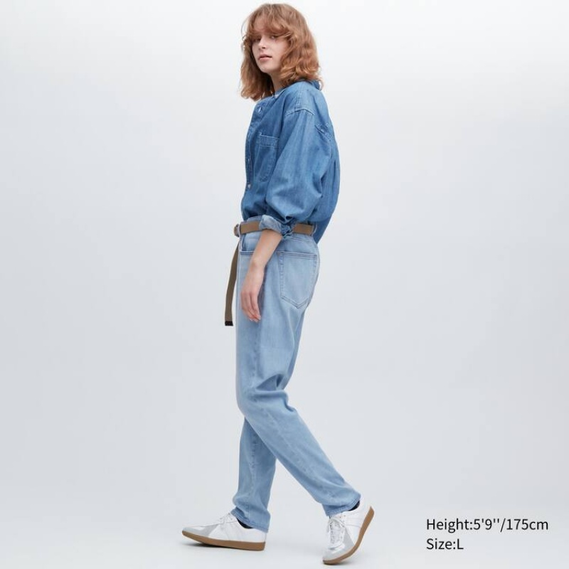 Jean Uniqlo Ezy Ultra Stretch Slim Fit Homme Bleu | 8850367