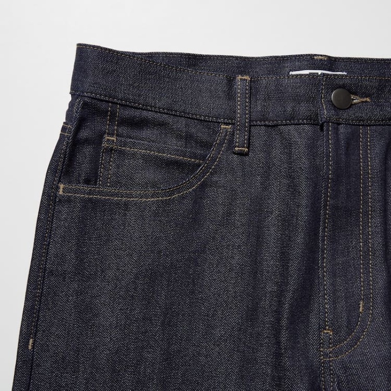 Jean Uniqlo Selvedge Regular Fit Homme Bleu Marine | 9298098