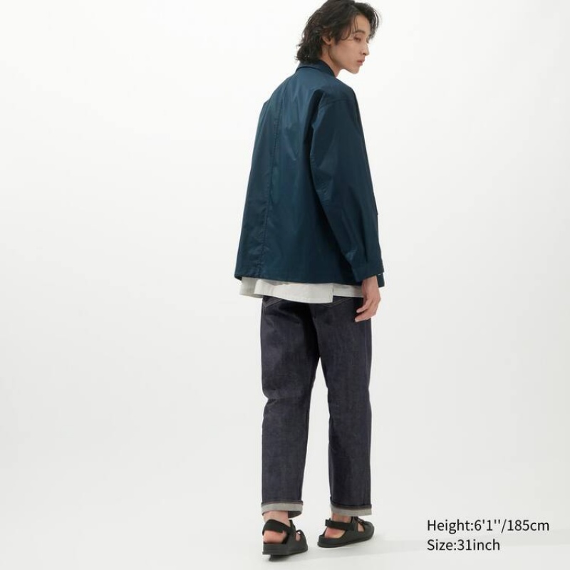 Jean Uniqlo Selvedge Regular Fit Homme Bleu Marine | 9298098