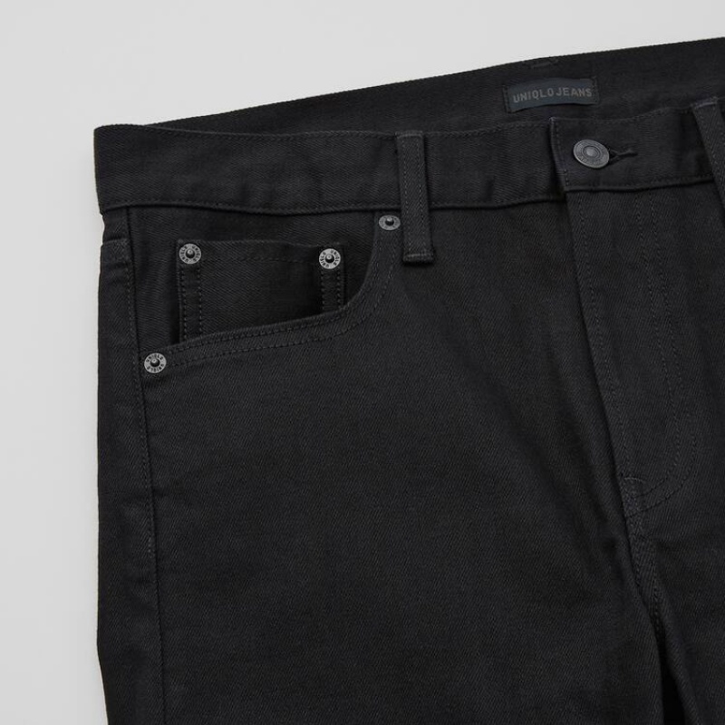 Jean Uniqlo Selvedge Stretch Slim Fit Homme Bleu Marine | 9129188