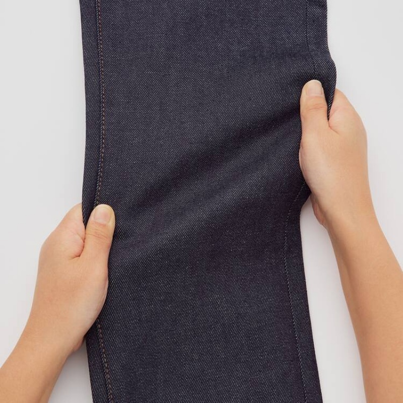 Jean Uniqlo Selvedge Stretch Slim Fit Homme Bleu Marine | 5956506