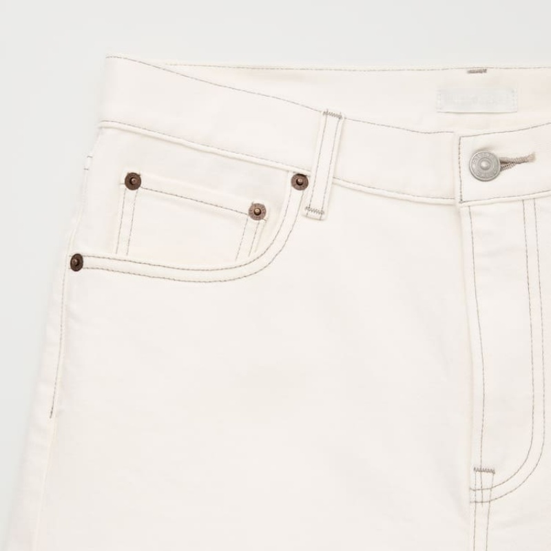 Jean Uniqlo Slim Fit Homme Blanche | 2766815
